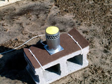 Disdrometers like this one measure rainfall rates and size distribution.