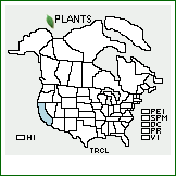 Distribution of Triteleia clementina Hoover. . 