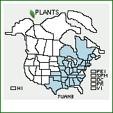 Distribution of Juncus anthelatus (Wiegand) R.E. Brooks. . 