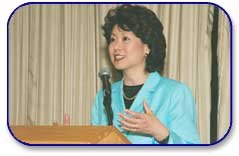 Secretary of Labor Elaine L. Chao speaking at Hispanic Association of Colleges and Universities