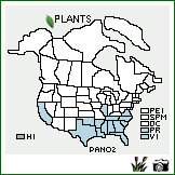 Distribution of Paspalum notatum Flueggé. . Image Available. 