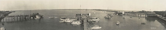 Matanzas Bay, St. Augustine, Fla. Harris Co. 1910. Library of Congress Panoramic Photograph Collection.