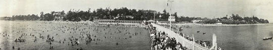 Panorama of Crystal Beach, Lake Erie. Lake Erie Excursion Co. 1914. Library of Congress Panoramic Photograph Collection.