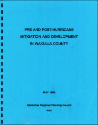 [graphic of cover of report-Pre and Post Hurricane Mitigation and Development in Wakulla County]