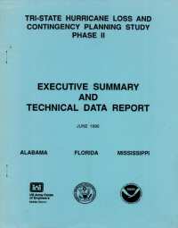 [graphic of cover of report-Tri State Hurricane Loss and Contingency Planning Study Phase II Executive Summary and Technical Data Report]