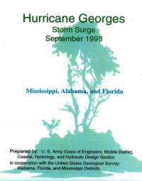 [graphic of cover of report — Hurricane Georges: Storm Surge-Mississippi, Alabama, Florida]