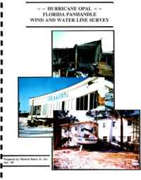 [graphic of cover of report-Hurricane Opal: Florida Panhandle Wind and Water Line Survey]