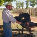 Blacksmithing demonstration at Pipe Spring National Monument.