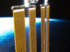The station's solar arrays