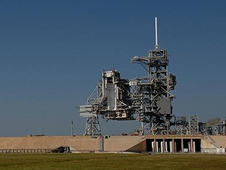 Launch pad at Kennedy Space Center.