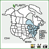 Distribution of Senna hebecarpa (Fernald) Irwin & Barneby. . Image Available. 