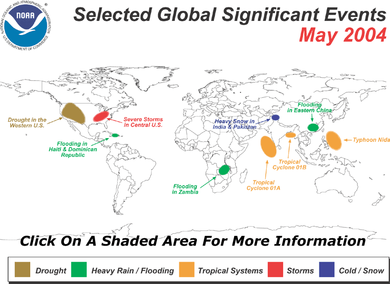 Map of Selected Global Significant Events during May 2004 