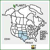 Distribution of Prosopis glandulosa Torr. var. glandulosa. . 