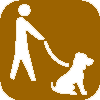 pets on leash symbol