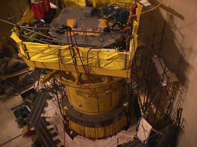 Looking Down (second angle) at the Davis Besse Reactor Head Inspection Area