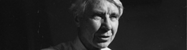 black and white photograph of Carl Sandburg; photographer unknown; circa 1960's