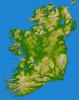 Ireland, Shaded Relief and Colored Height