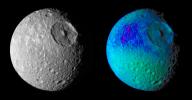 Mimas Showing False Colors #1