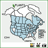 Distribution of Carex hystericina Muhl. ex Willd.. . Image Available. 