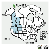 Distribution of Carex paysonis Clokey. . Image Available. 