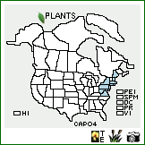 Distribution of Carex polymorpha Muhl.. . Image Available. 