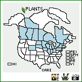 Distribution of Carex richardsonii R. Br.. . Image Available. 