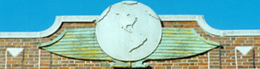 Detail from the Ryan Visitor Center at Floyd Bennett Field, the original terminal building for New York City's first municipal airport.