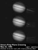 Hubble Views Saturn Ring-Plane Crossing