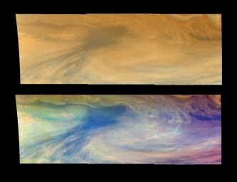A Jovian Hotspot in True and False Colors (Time set 1)