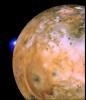 Io with Loki Plume on Bright Limb