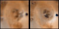 Changes on Io between Voyager 1 and Galileo's second orbit around an unnamed vent North of Prometheus