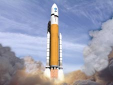 Artist concept of Ares V launch