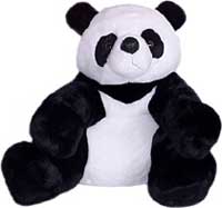 A stuffed animal panda bear