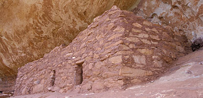One of the structures at the Horsecollar Ruin site
