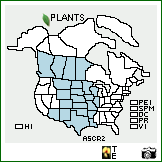Distribution of Astragalus crassicarpus Nutt.. . Image Available. 