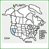 Distribution of Astragalus gilmanii Tidestr.. . 