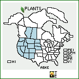 Distribution of Astragalus kentrophyta A. Gray. . 