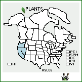 Distribution of Astragalus lemmonii A. Gray. . 