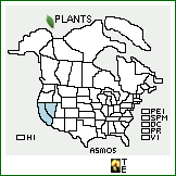 Distribution of Astragalus mohavensis S. Watson. . 