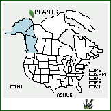 Distribution of Astragalus nutzotinensis Rouss.. . 