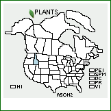 Distribution of Astragalus oniciformis Barneby. . 