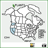Distribution of Astragalus pulsiferae A. Gray. . Image Available. 