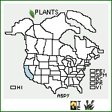 Distribution of Astragalus pycnostachyus A. Gray. . 