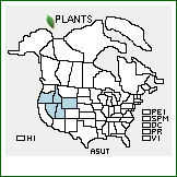 Distribution of Astragalus utahensis (Torr.) Torr. & A. Gray. . Image Available. 