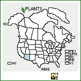 Distribution of Astragalus xiphoides (Barneby) Barneby. . 
