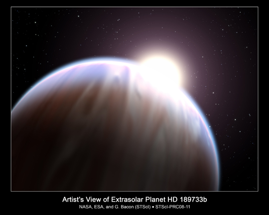 Artist concept of an exoplanet