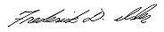 Signature: Frederick D. Isler
