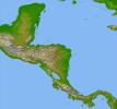 Colored Height and Shaded Relief, Central America