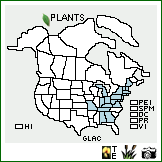 Distribution of Glyceria acutiflora Torr.. . Image Available. 