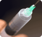Photo of needle and syringe